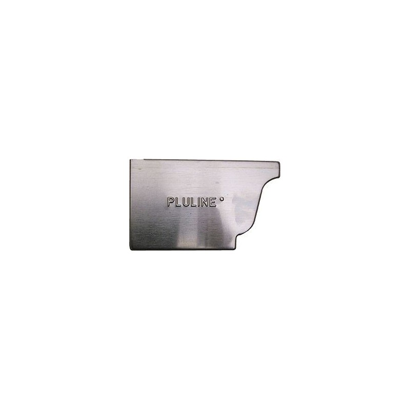 Fond de gouttière zinc moulure 333mm droite