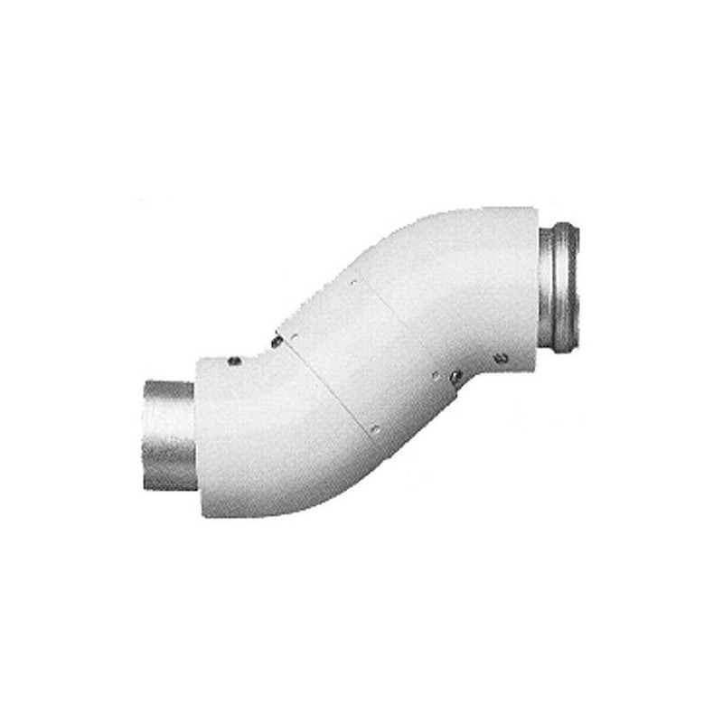 Vaillant coudes concentriques 45° (2 pc) turbomag 80/125mm alu/alu
