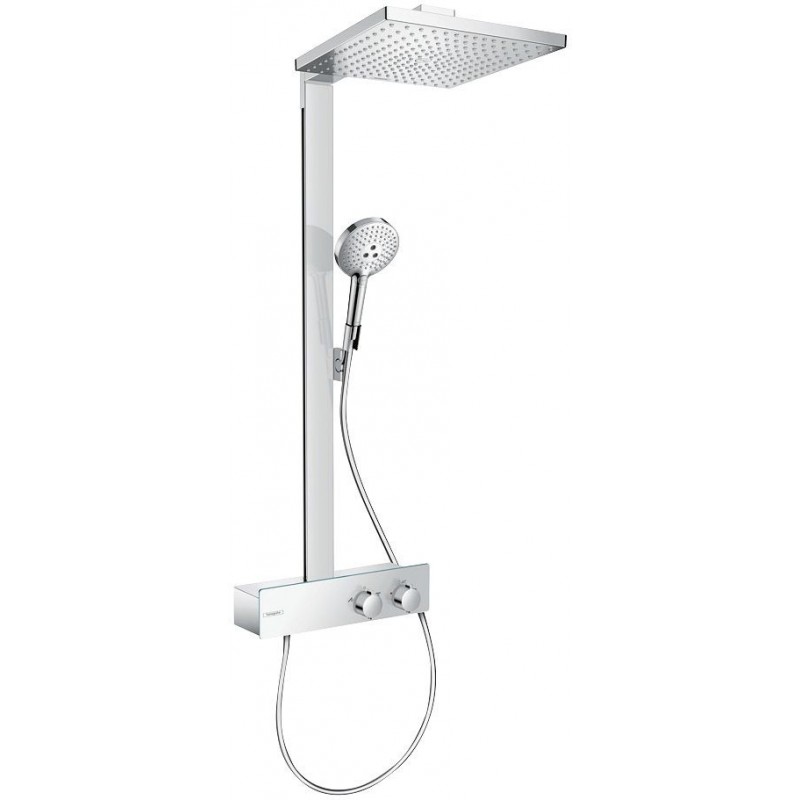 Hansgrohe colonne de douche + shower tablet 350 rainshower e300 1jet chrome