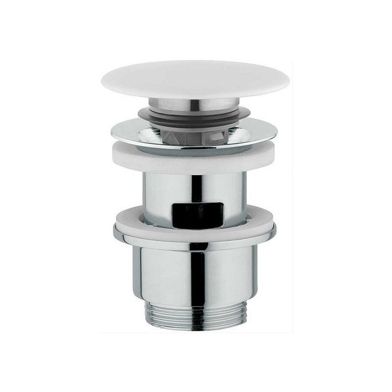 Nobili clic crépine design 5/4" ronde avec trop-plein porcelaine