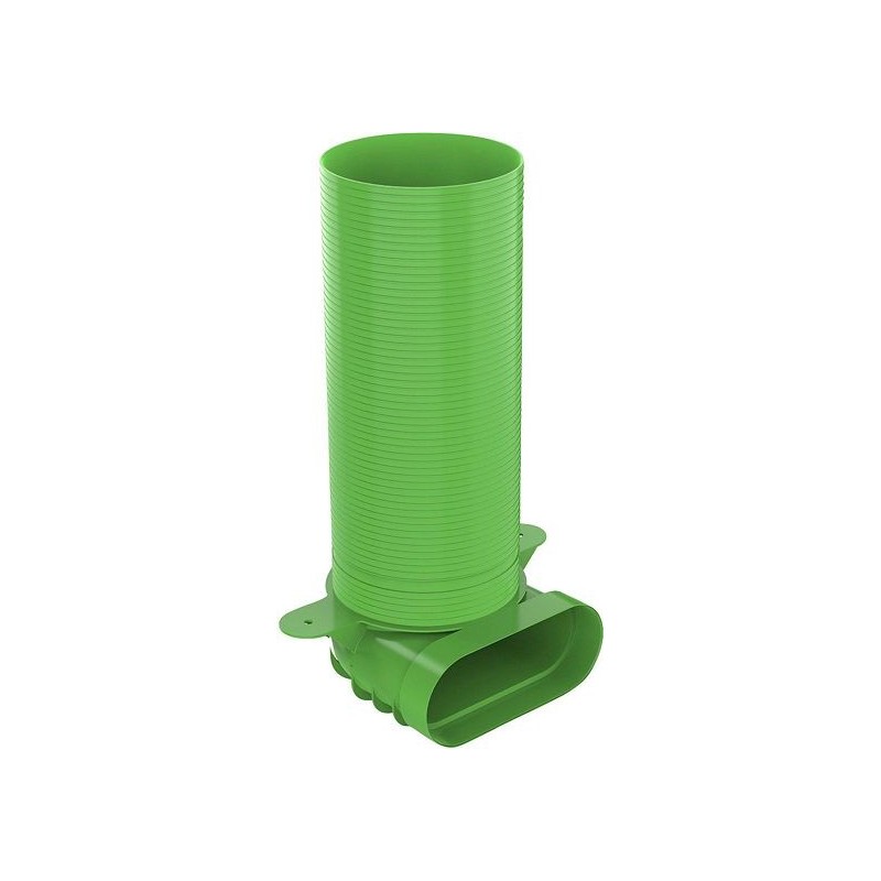 Duco ducoflex adaptateur coude pour bouche d'extraction longue oval D125