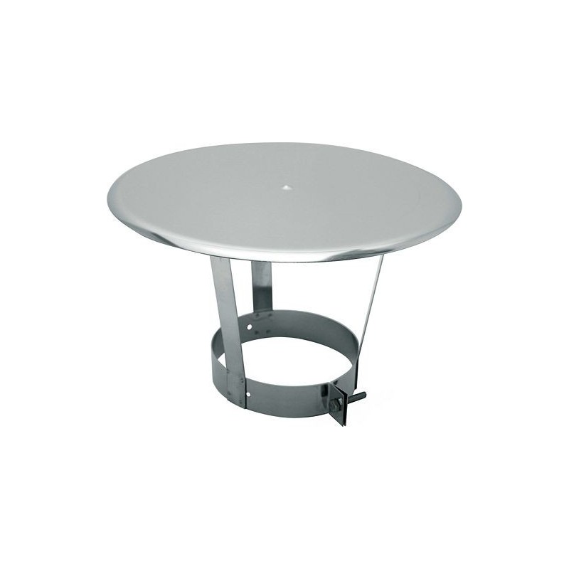 Poujoulat inox chapeau pare-pluie rvs pour coproflex 150mm