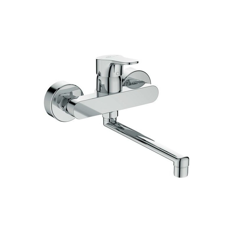 Ideal Standard mitigeur mural cerabase bec dessous 200mm chrome