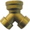 Raccord double robinet double service 3/4" MFM