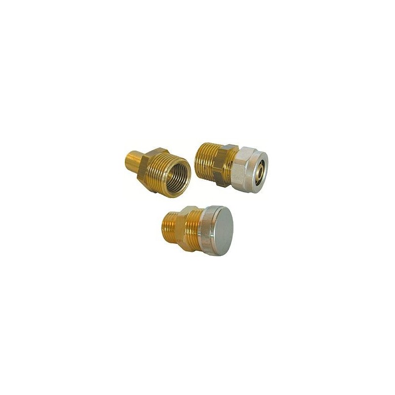 Raccord plaque de rue 3/4"M-Alupex 16x2