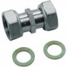 Raccord pour compteur 2 écrous libres 1/2"FF