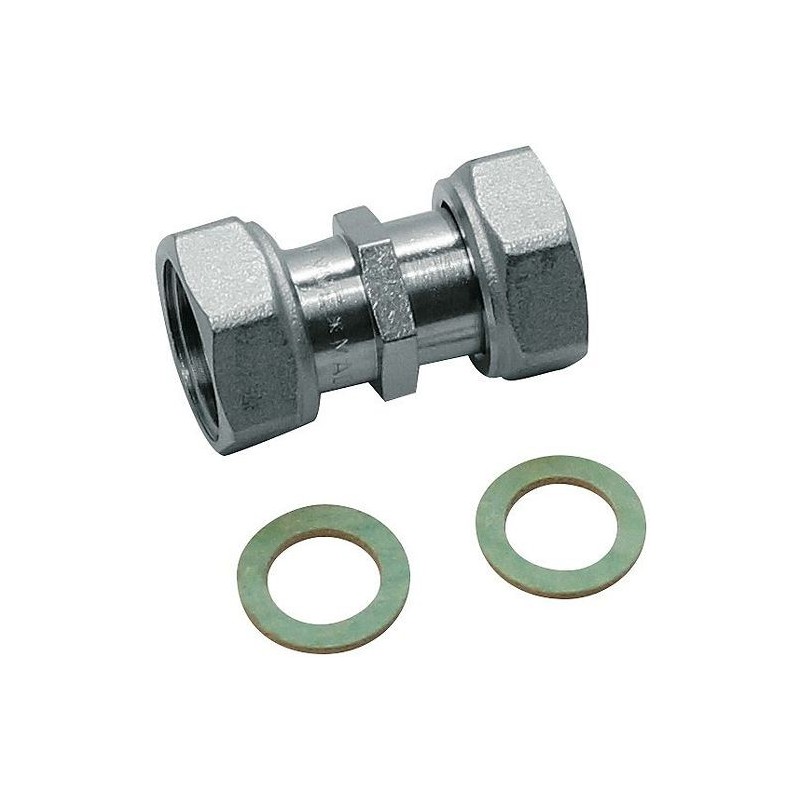 Raccord pour compteur 2 écrous libres 3/4"FF