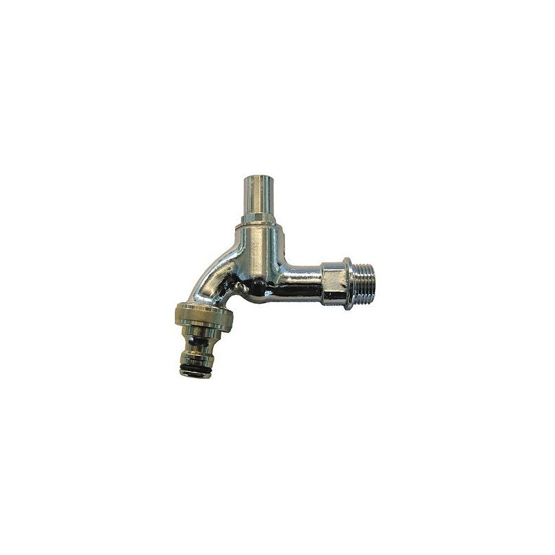 Robinet double service pour clé chrome 1/2" (clé pas inclus)
