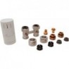 Kit de robinet thermostatique design Uni8 droit avec raccords 16mm