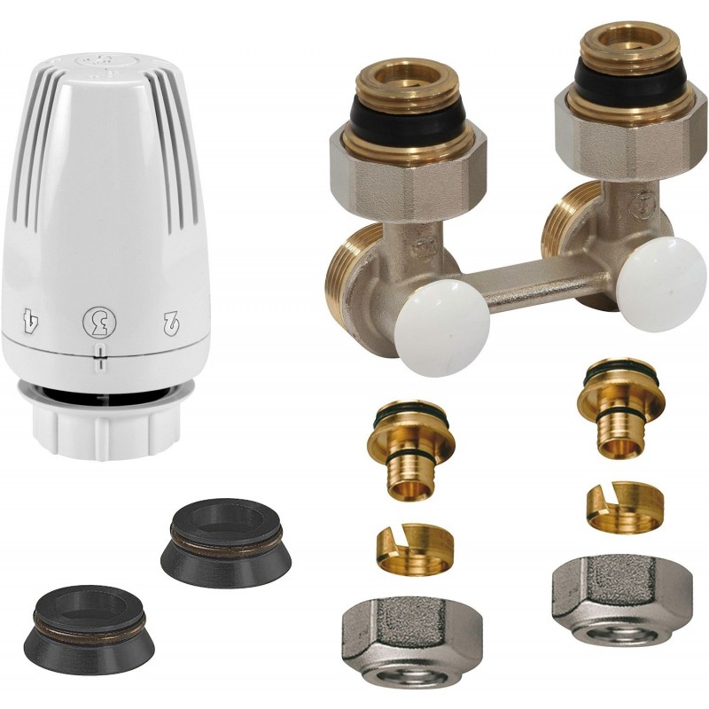 Kit de robinet thermostatique Uni8 équerre 16mm