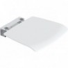 Siège relevable avec set de fixation paspartoe blanc-chrome