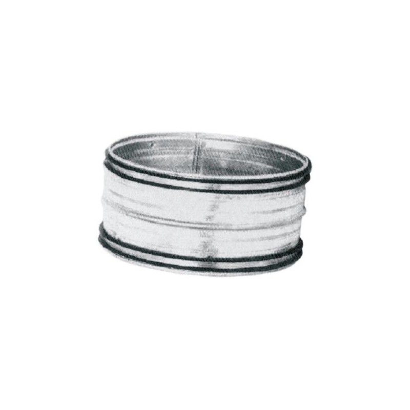 Spiral-d manchon galva + joint pour canal de ventilation 100mm