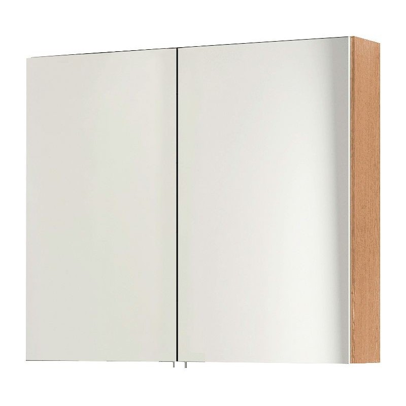 Armoire de toilette Form/Cita 2 portes réversibles 80cm chêne nordic
