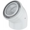 Ubbink rolux courde concentrique 45° 110/160 metal/pp