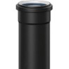 Pipelife tube noir PP 90mm longueur 0,5m manchoné