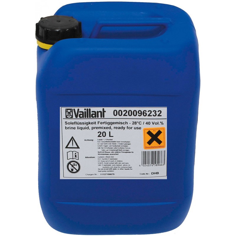 Vaillant glycol pour pac geotherm 20L verte