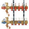 Giacomini set collecteur + mesurage débit chauffage sol 4/4"-2x18AA