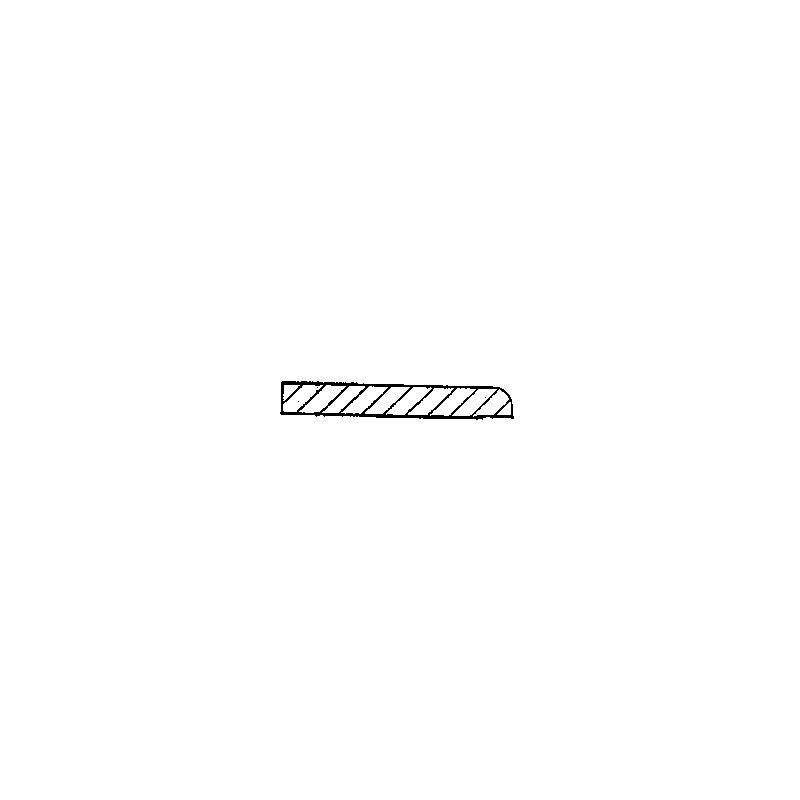 Plan de travail arrondi Dedecker BP05 200-60 blanc