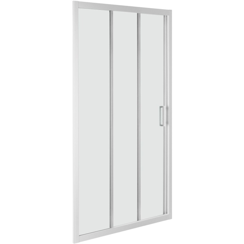 Porte coulissante en 3 pièces Step 75-79 H190 aluminium-clair