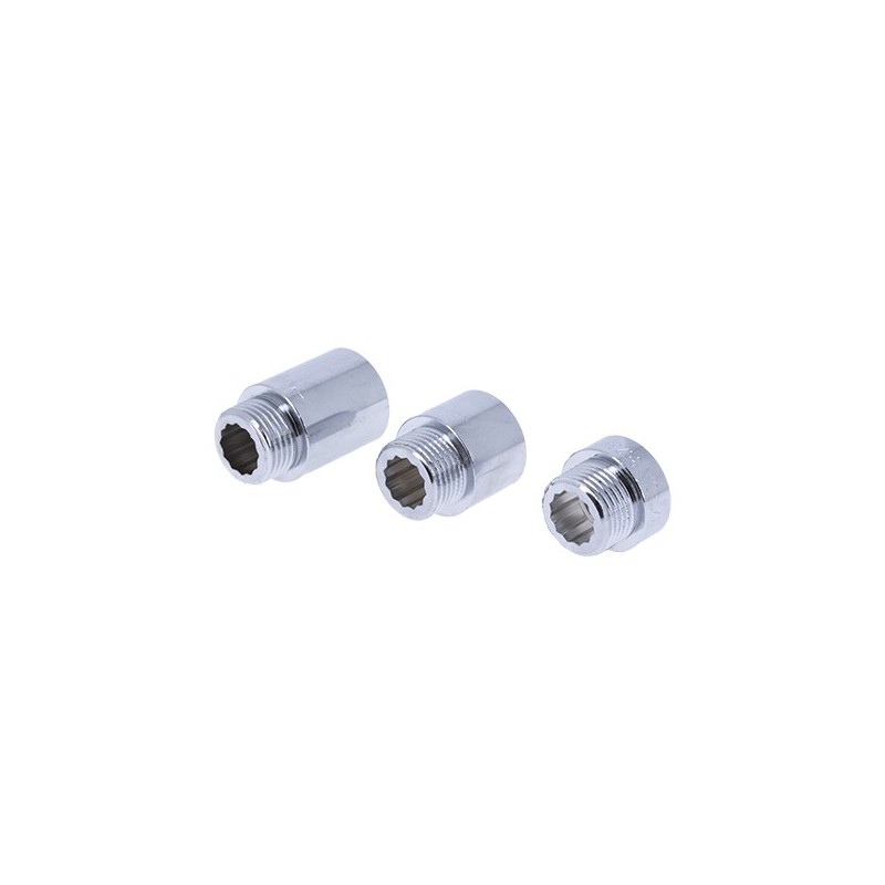 General Fittings allonge fileté laiton 3/4"MF 15mm chrome