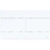 Oli plaque de commande 2 touches Slim blanc satin