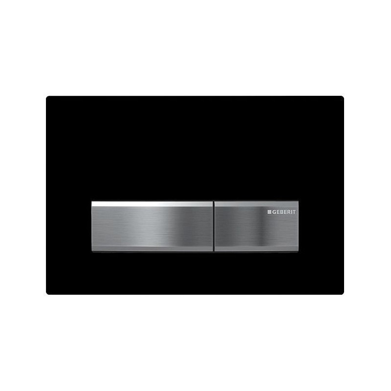 Geberit plaque de commande Sigma50 2 touches noir