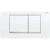 Geberit plaque de commande Twinline30 2 touches blanc