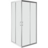 Accès d'angle coulissant Step 87-89 H190 aluminium-clair