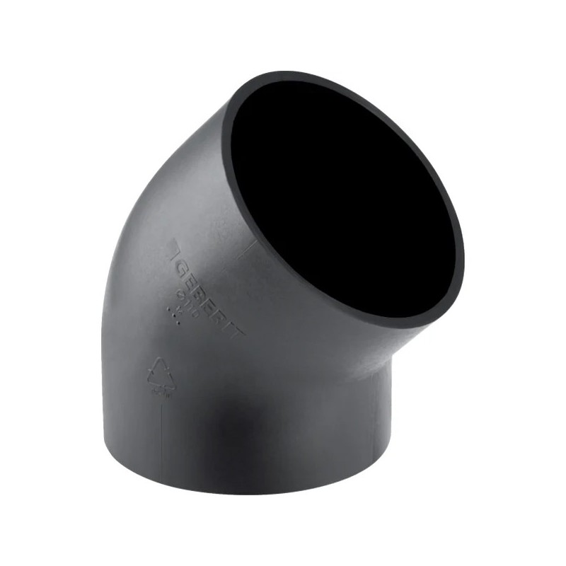 Geberit coude PE 45° 110mm