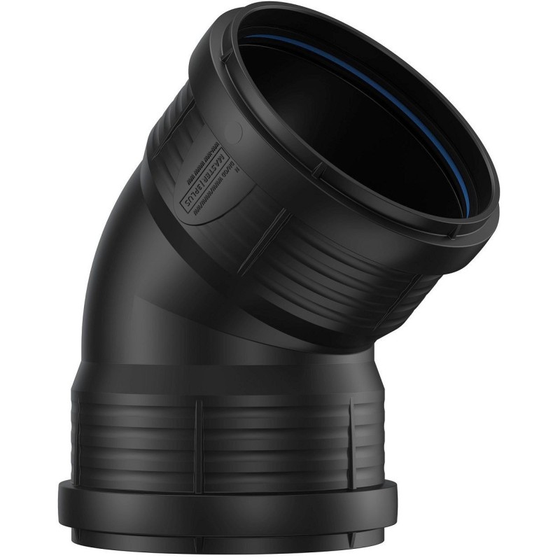 Pipelife coude PP 45°FF 110mm noir