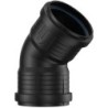 Pipelife coude PP 45°FF 75mm noir