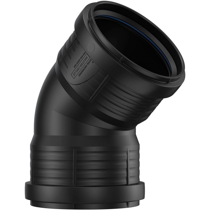 Pipelife coude PP 45°FF 90mm noir