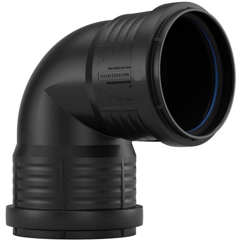 Pipelife coude PP 90°FF 75mm noir