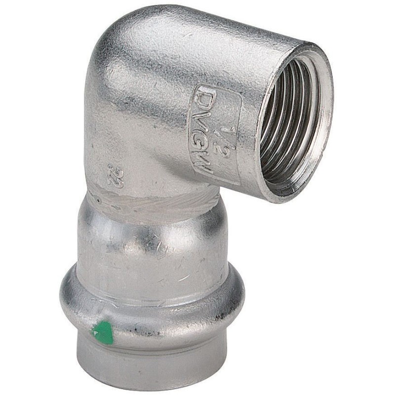 Viega coude 1/2"F-15mm Sanpress inox