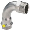 Viega coude 3/4"M-22mm Sanpress inox gaz