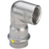 Viega coude 4/4"F-28mm Sanpress inox gaz