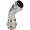 Viega coude 45°FF 15mm Sanpress inox gaz