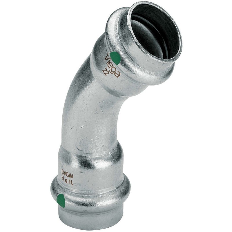 Viega coude 45°FF 15mm Sanpress inox
