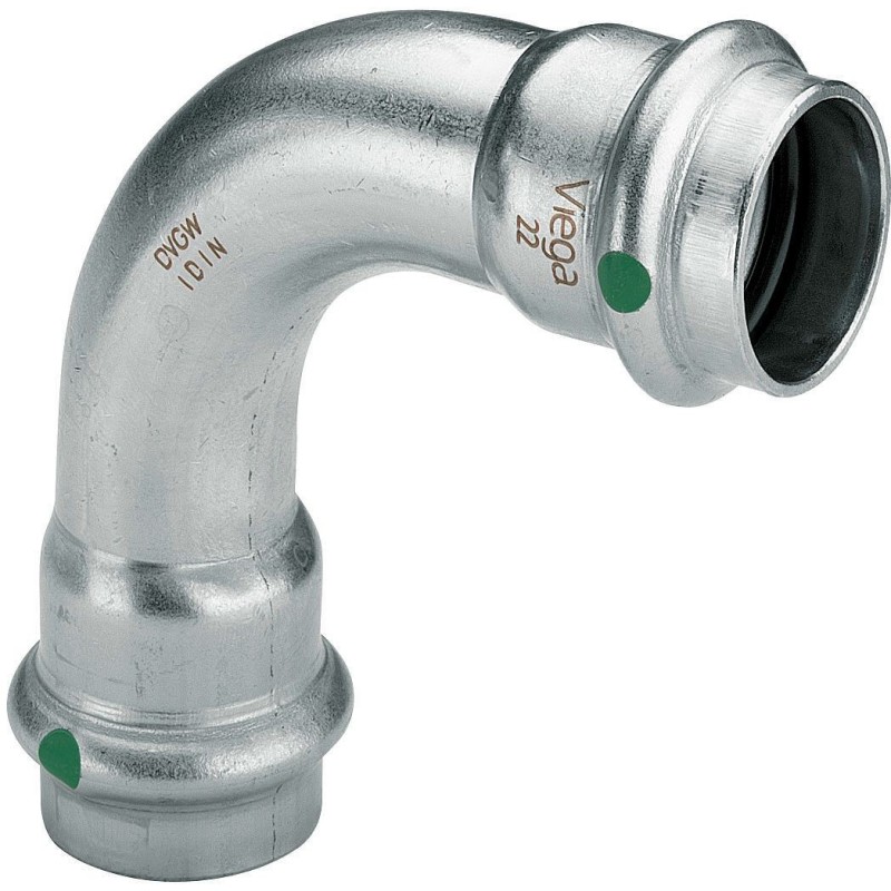 Viega coude 90°FF 22mm Sanpress inox