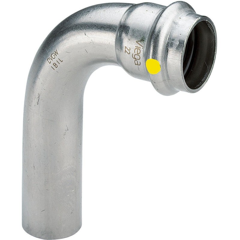Viega coude 90°MF 15mm Sanpress inox gaz