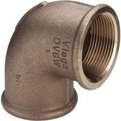 Viega coude bronze 6/4" FF