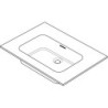 Tablette Combo/Molto/Puro 70x50cm solid blanc