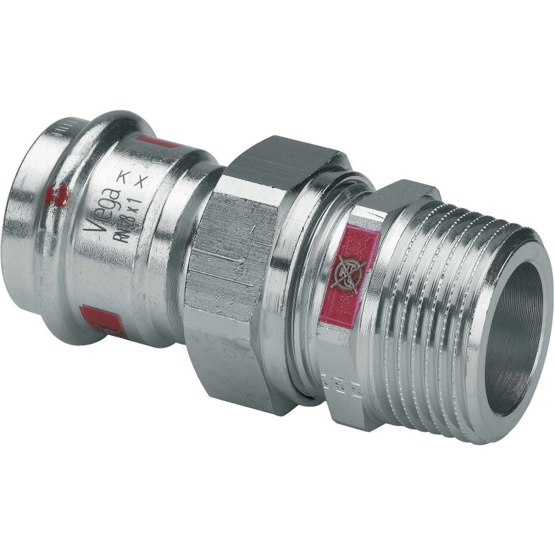 Viega raccord 3 pièces 22mm 3/4"M Prestabo