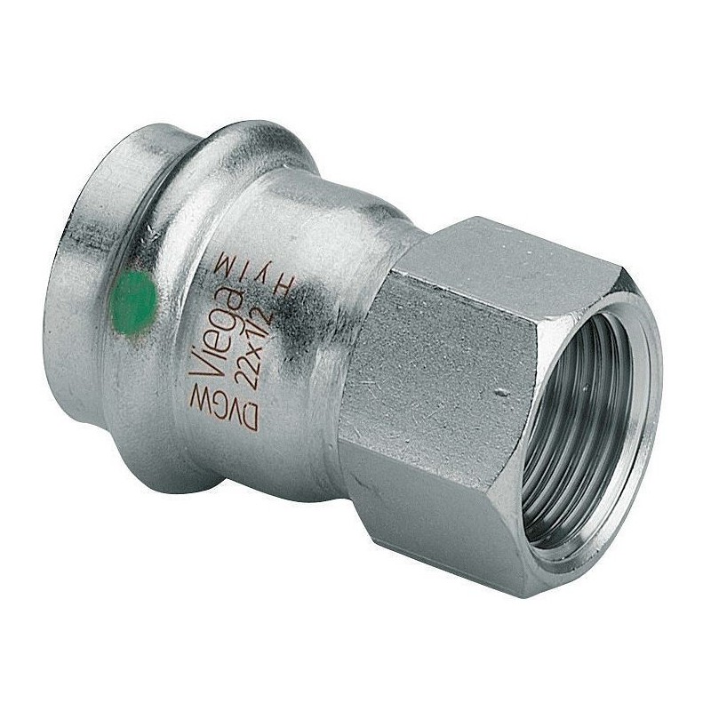 Viega raccord 4/4"F-28mm Sanpress inox