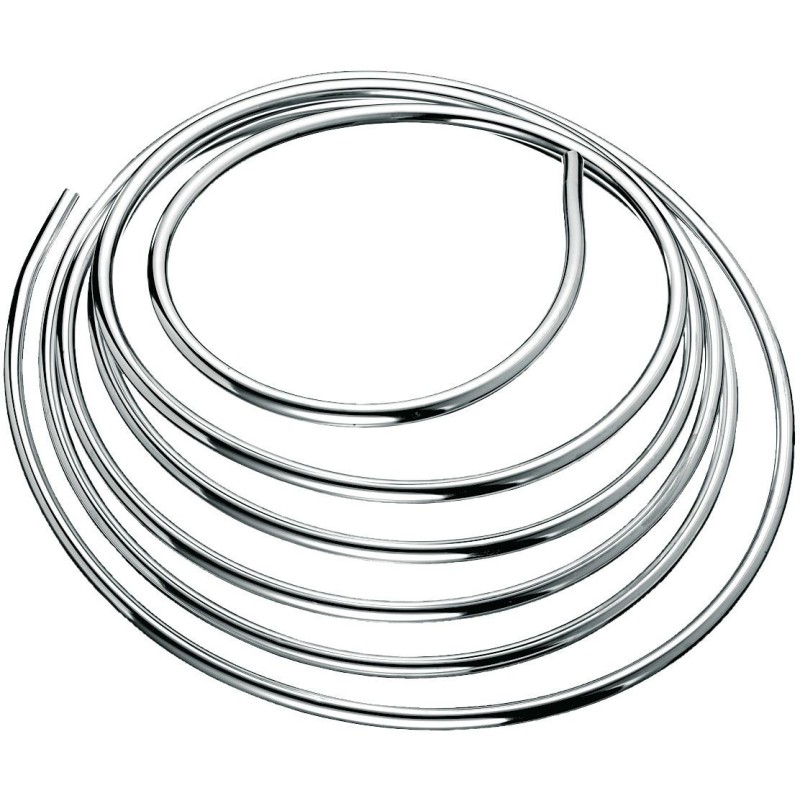 Schell tuyau 5m en rouleau chrome 10mm