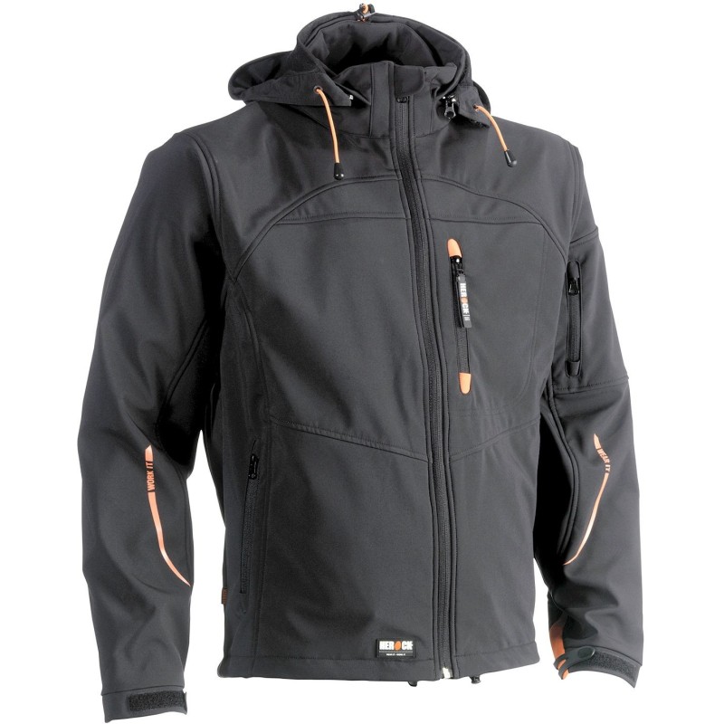 Herock veste Softshell Poseidon noire M