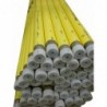 Tube de gaz acier Isoforte EN10255H PEjaune pour fillet 5/4"-DN32 42,4mm-4,0mm longueur 6m