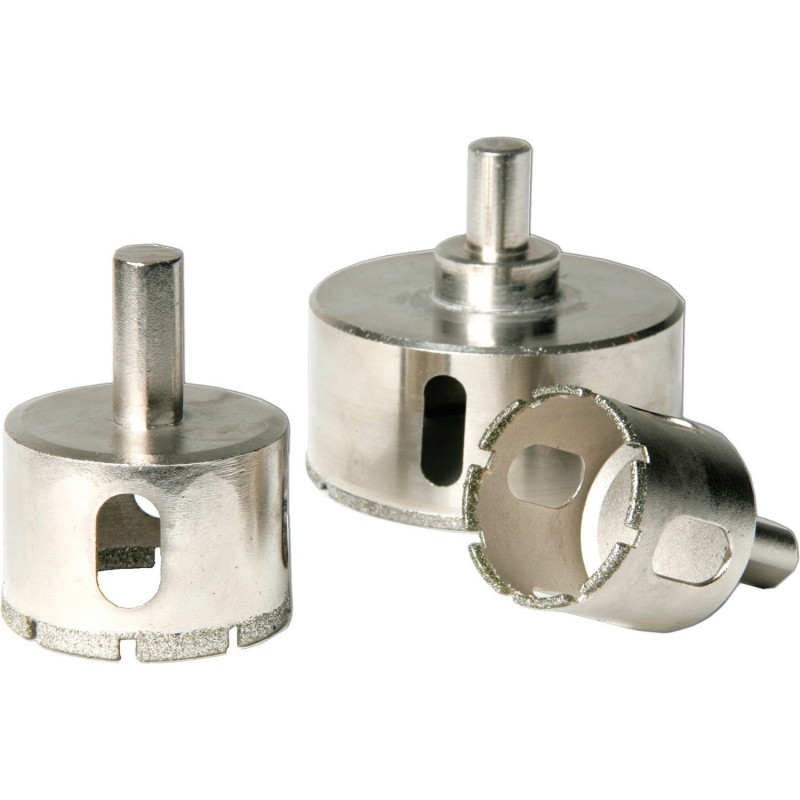 Interdiamant trépan diamanté à eau carrelage 12mm (tête de foret 13mm)