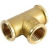 General Fittings T fileté laiton 1/4"FFF