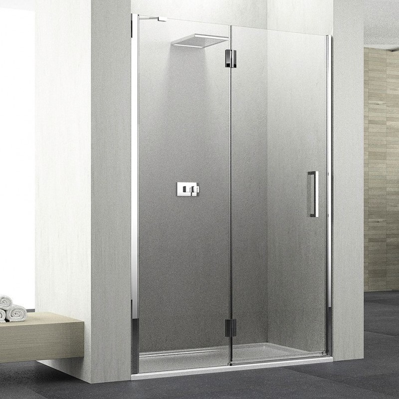 Porte pivotante Lift 87-90 H195 gauche chrome-clair